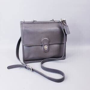 Vintage Coach Willis E9C-9927 Gray Purse Bag Leather